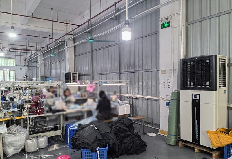 工業(yè)車間制冷降溫，應(yīng)用蒸發(fā)冷省電空調(diào)-5p蒸發(fā)冷空調(diào)