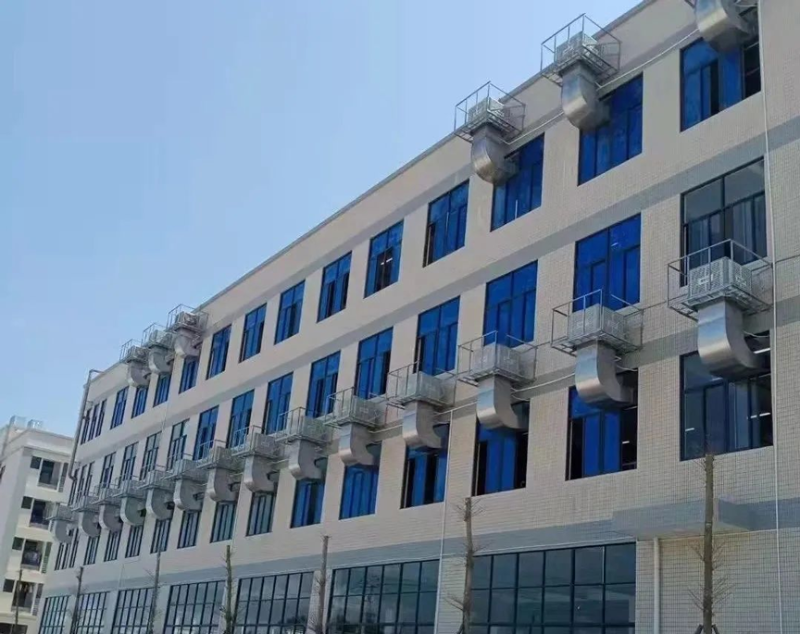 組裝零部件廠房車間通風降溫，應用工業環保空調冷風機