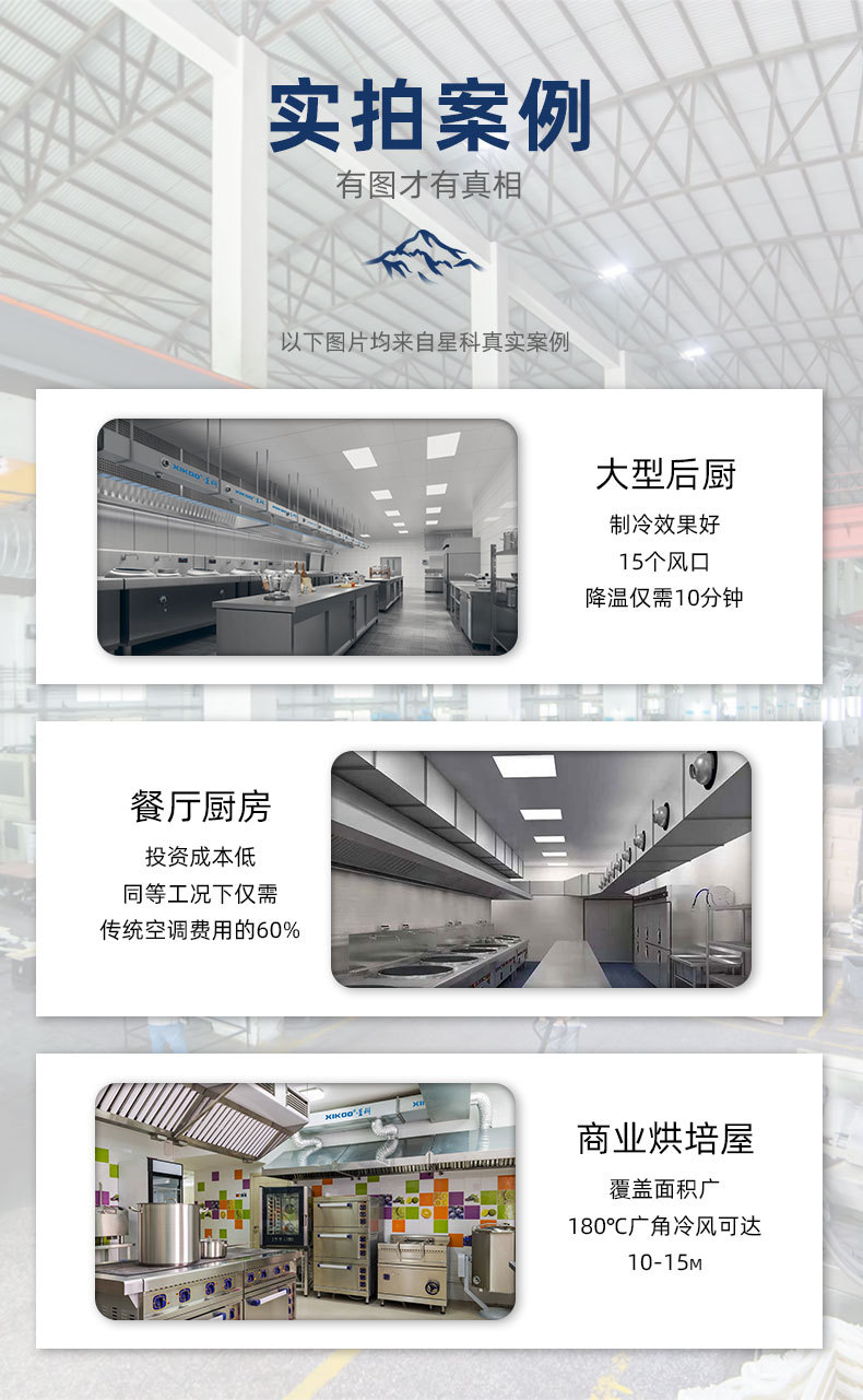 星科廚房空調應用降溫案例