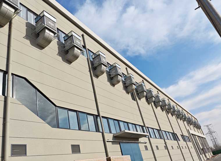 工業廠房車間通風降溫換氣，應用星科環保空調